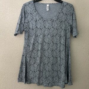 LuLaRoe Gray Bear Tunic Top Women’s XS